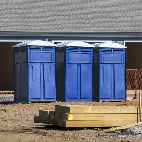 are there any restrictions on where i can place the porta potties during my rental period in Thurman Ohio